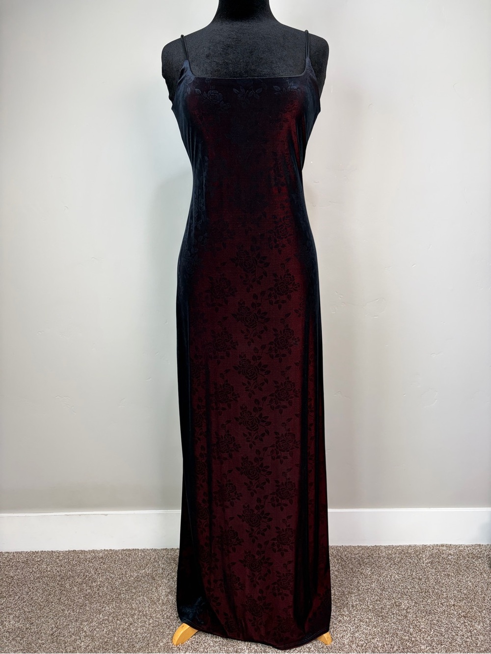 Laundry By Shelli Segal Gorgeous Velvet Maxi Dress Sz 6